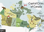 Canada Map With States And Capitals - Map