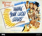 THANK YOUR LUCKY STARS Poster for 1943 Warner Bros film with Errol ...