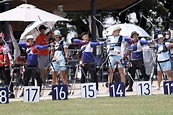東京奧運射箭個人排名賽23日登場，中華隊3名女將上午出賽，在女子團體排名拿下第7種子、避開首日就破奧運大會紀錄的韓國隊。 (圖：中央社 ...
