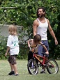 Celebrity Moms: Henry Ian Cusick and Family Out in Hawaii