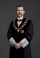 Una foto del rey Felipe VI con toga ya preside las salas de juicios de ...