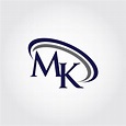 Monogram MK Logo Design By Vectorseller | TheHungryJPEG