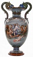 Royal Porcelain Factory, Berlin KPM Grey Ground Vase with Central Panel ...