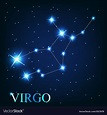 Virgo zodiac sign beautiful bright Royalty Free Vector Image