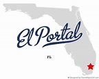 Map of El Portal, FL, Florida