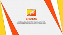 Bandera de bután plantilla de diseño de fondo abstracto bandera del día ...