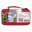 Deluxe Hard-Shell Foam First Aid Kit 121 Piece Lifeline First Aid PEL ...