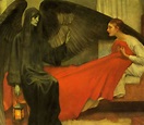 Death and the Maiden Painting | Marianne Stokes Oil Paintings