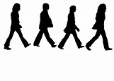 Silhouette Beatles Abbey Road Tattoo On Stencil | Beatles silhouette ...