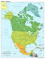 North America Map With States And Provinces - World Map