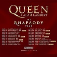 QUEEN + ADAM LAMBERT ADD SEVEN NEW DATES TO ‘THE RHAPSODY TOUR ...
