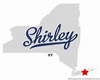 Map of Shirley, NY, New York