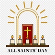 All Saints Day Clipart Vector, All Saints Day Beautiful Colorful ...