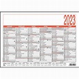 Namenstagekalender 2023 - A4 29,7 x 21 cm - 6 Monate auf 1 Seite ...