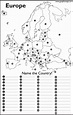 Free Printable Europe Countries Map Quiz Worksheet In Europe Map ...