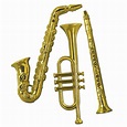 Beistle Plastic Musical Instruments Gold 6/Pack (55879-GD) - Walmart ...
