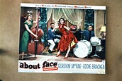 About Face 1952 title lobby card original trimmed - X Marks The Shop