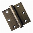 EMBASSY 3 x 3 Solid Brass Hinge- Antique Brass (US5) Finish in the Door ...