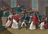 The Coup d'etat of 18 Brumaire (9 November 1799). Napoleon Bonparte ...