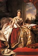 Queen Victoria Wearing The Robes Of State England 1859 Painting By ...