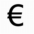 Euro sign logo PNG free download