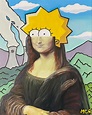 Mona Lisa Simpson, by the artist Marie-Claude Rioux | Gallea