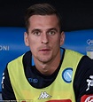 Napoli striker Arkadiusz Milik ruled out for four months | Daily Mail ...