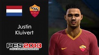 JUSTIN KLUIVERT (Países Bajos & AS Roma) PES2013 face - YouTube