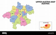 Upper Austria Map. District map of Upper Austria detailed map of Upper ...