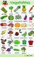 Vegetables Vocabulary in English | English vocabulary, Learn english ...