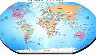 Political map of the world printable