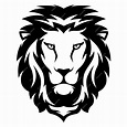 Premium Vector | Illustration of lion with black and white style