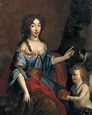 1680 Princess Maria Anna Christina Victoria of Bavaria being handed the ...