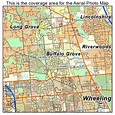 Aerial Photography Map of Buffalo Grove, IL Illinois