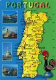 Large tourist map of Portugal with roads and cities | Portugal | Europe ...