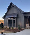 Black Metal Roof House Color Combinations