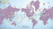 2009 Submarine Cable Map | Visual.ly | Submarine cable, World map ...