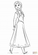 Gambar Anna Frozen Movie Coloring Page Free Printable Click Pages Elsa ...