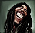 Maxi Rodríguez Caricaturas: Caricatura Bob Marley