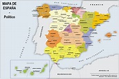 Mapa Político España - MundoxDescubrir