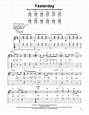 Yesterday by The Beatles - Easy Guitar Tab - Guitar Instructor