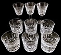 Waterford Crystal Lismore Whisky and Wine Glasses Set (9 words ...