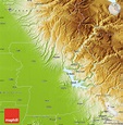 Physical Map of Butte County