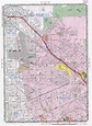 Map of Burbank city, California US. Free large detailed road map Burbank