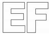 Moldes De Letras De La E : Letra E - EcuRed / En cada letra aparecen ...