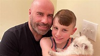 John Travolta Shares Rare Photo With Son Benjamin To Introduce His New Cat