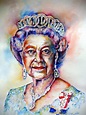 Queen Elizabeth watercolour by Mary Saifelden ( Diamond Jubilee Exhibition ) | Watercolor ...