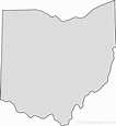 Printable Blank Map of Ohio - Outline, Transparent, PNG map