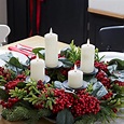 Pillar Candles Display, Advent Candles, Candle Wreaths, Wreaths And ...