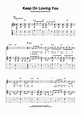 Keep On Loving You" Sheet Music for Guitar Tab/Vocal/Chords - Sheet ...